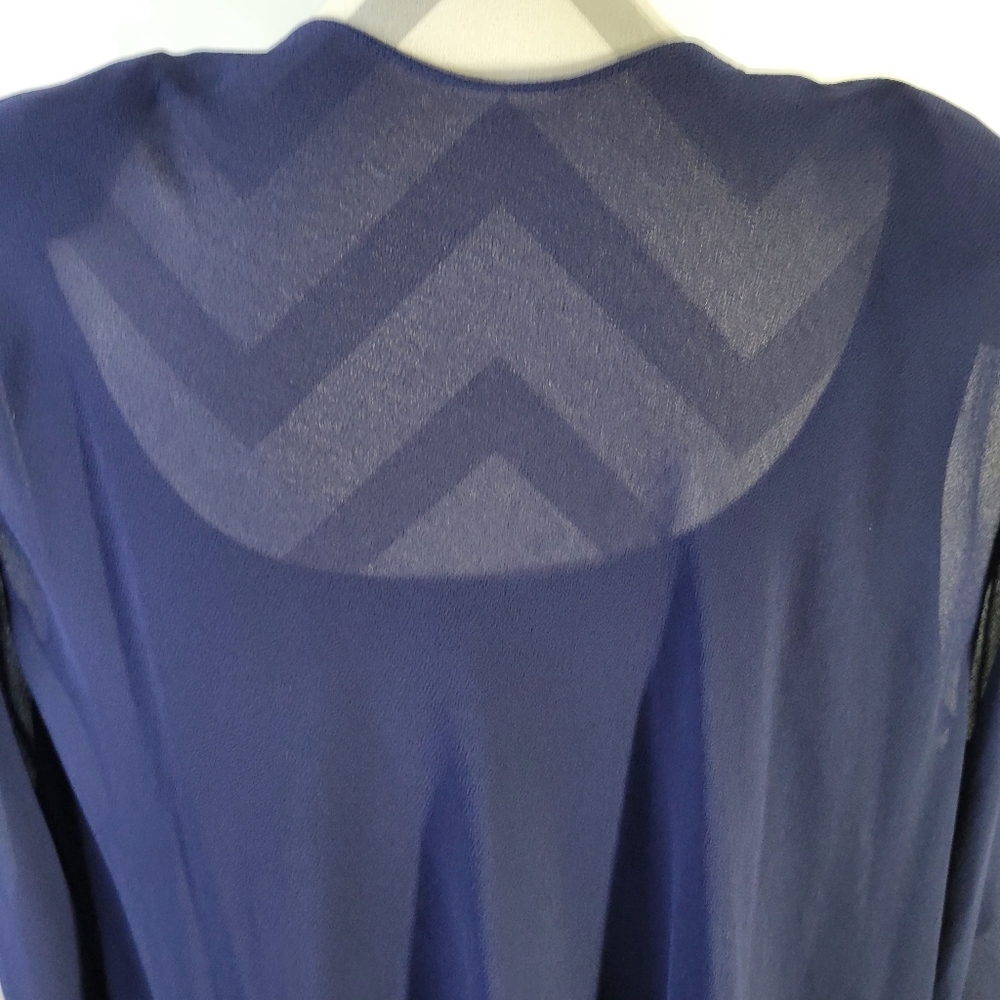 Vntg Cattiva New York 2 Piece Dress USA Made Tiered Tank Sheer Jacket No Size - Picture 6 of 13